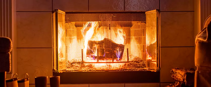 Mendota Hearth Landscape Fireplace Installation in Lincoln, Nebraska